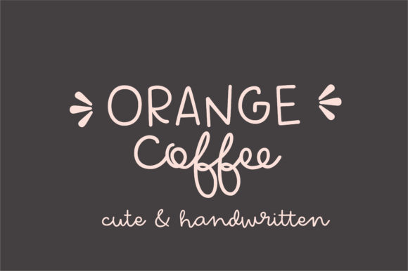 A Maker's Guide to Orange Coffee Typeface