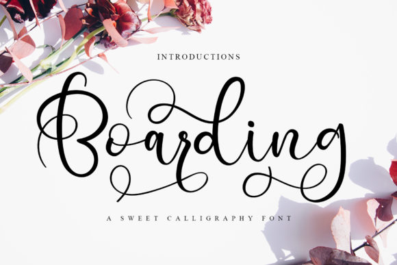 Boarding Font: Designing with a Romantic Script Typeface