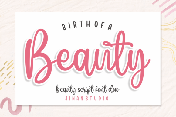 Crafting With the Romantic Birth of a Beauty Font Duo
