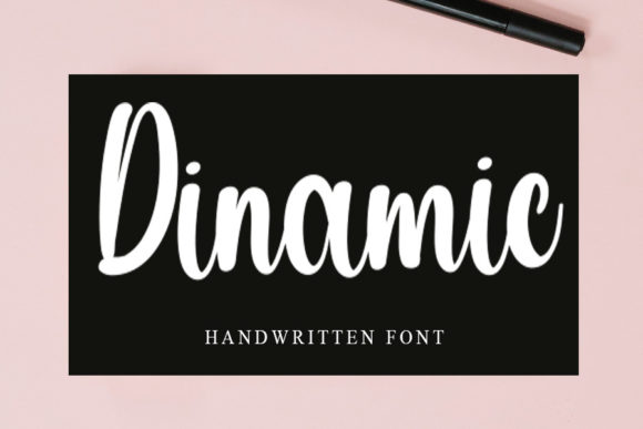Dinamic: A Friendly Handwritten Font for Crafters and Makers