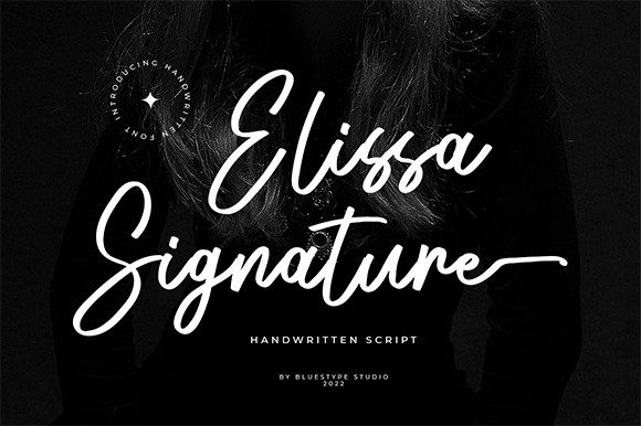 Elissa Signature: A Sweet Script Typeface for Authentic Editorial Design
