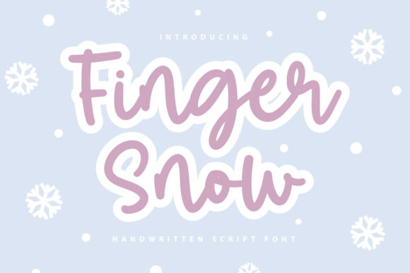 Finger Snow: A Friendly Script Font for Web Designers