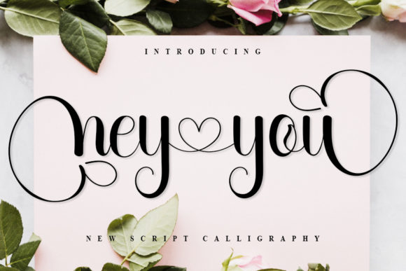 Hey You: An Elegant Script Font for Your Handmade Business