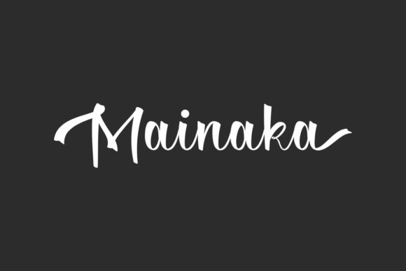 Mainaka Script Font: Elegance for Your Crafted Products