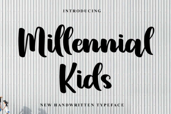 Millennial Kids Font: A Handwritten Charm for Crafts and Products