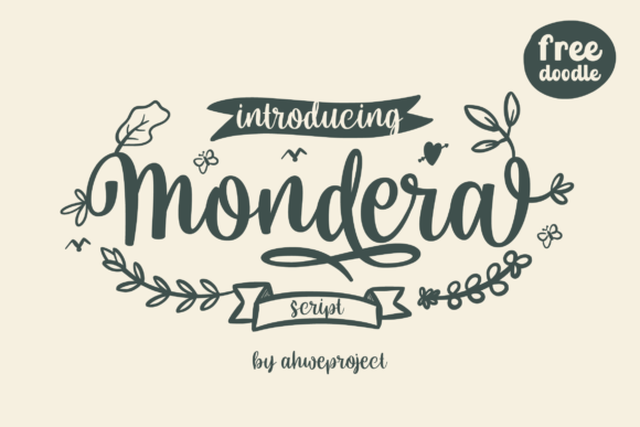 Mondera: A Romantic Font for Digital Brands