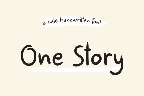 One Story Font: A Business-Friendly Handwritten Typeface