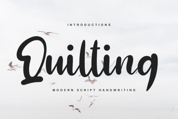 Quilting Font: A Stylish Script for Engaging Brand Content