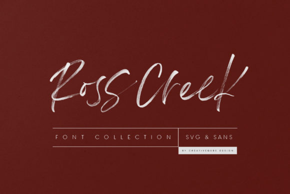 Ross Creek: A Crafters Dream for Brushed Handwritten Typography