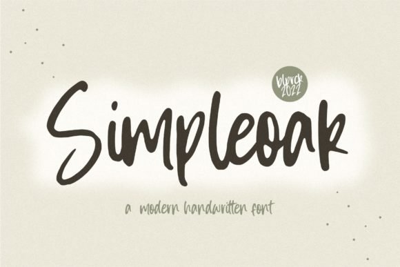 Simpleoak Typeface: Bringing Vintage Charm to Modern Branding