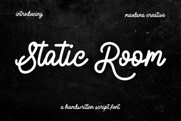 Static Room: A Vintage Script Font for Branding