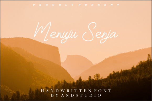 The Menuju Senja Typeface: A Vintage Script for Handmade Crafting