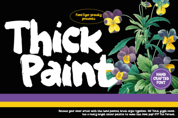 Thick Paint Font: A Bold Typeface for Business Branding